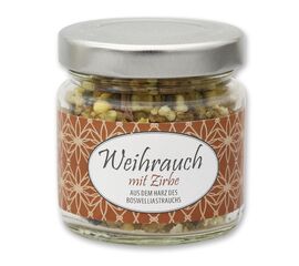 Weihrauchmischung 50g im Glas, Weihrauch mit Zirbe