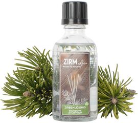 50 ml. Die Alpen lassen grüßen. Ein naturreiner Duft, gewonnen aus den Nadeln und Ästen der Zirbelkiefer. Die Lösung beinhaltet 70% reines Alkohol und 30% reines Zirbenöl.
