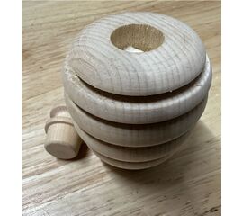 Arvenholzkörper Grösse ca. 90 mm hoch Durchmesser ca. 60 mm Oval mit Rillen.   Mit Zapfen und Stoff/Filzeinlage. Für ins Bad, Schlafzimmer, Bürotisch oder Auto.