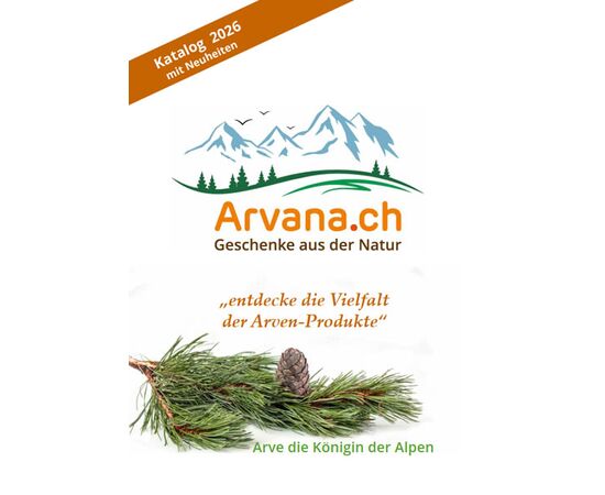 Katalog 2026 Arvana mit ca. 50 Seiten Produktübersicht mit Tipps & Tricks  Für Sie oder Ihren Liebsten, für Verwandte und Bekannte. Danke für Ihre Unterstützung